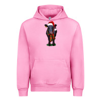Fuchsia Pink black angus Urban Hoodie - RanaPortraitStore