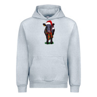 Heather Grey black angus Urban Hoodie - RanaPortraitStore