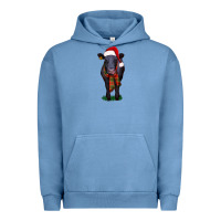 Pigment Pebble Blue black angus Urban Hoodie - RanaPortraitStore