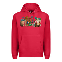 Cardinal western coffee cups Premium Hoodie - texasbilliewilder
