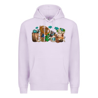 Lilac western coffee cups Premium Hoodie - texasbilliewilder