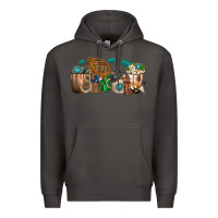 Smoke western coffee cups Premium Hoodie - texasbilliewilder