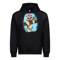 Black baby sloth Urban Hoodie - RanaPortraitStore