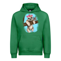 Emerald baby sloth Urban Hoodie - RanaPortraitStore
