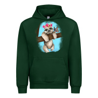 Foreset Green baby sloth Urban Hoodie - RanaPortraitStore