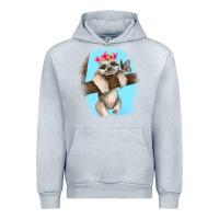 Heather Grey baby sloth Urban Hoodie - RanaPortraitStore