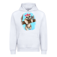 White baby sloth Urban Hoodie - RanaPortraitStore