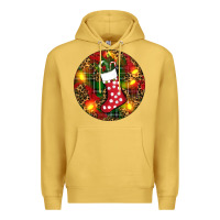 Antique Gold Santa Stocking Christmas Premium Hoodie - RanaPortraitStore