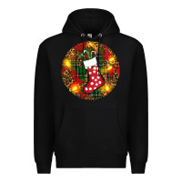 Black Santa Stocking Christmas Premium Hoodie - RanaPortraitStore