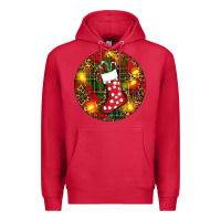 Cardinal Santa Stocking Christmas Premium Hoodie - RanaPortraitStore