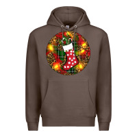 Coffee Santa Stocking Christmas Premium Hoodie - RanaPortraitStore