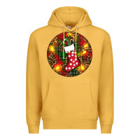 Mustard Santa Stocking Christmas Premium Hoodie - RanaPortraitStore