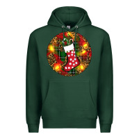 Sports Green Santa Stocking Christmas Premium Hoodie - RanaPortraitStore