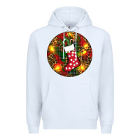 White Santa Stocking Christmas Premium Hoodie - RanaPortraitStore