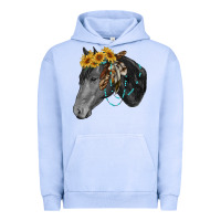 Pigment Grape Ice black and white western horse Urban Hoodie - RanaPortraitStore
