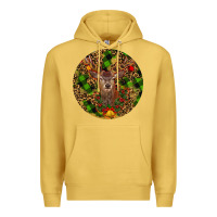 Antique Gold Christmas Reindeer Premium Hoodie - RanaPortraitStore