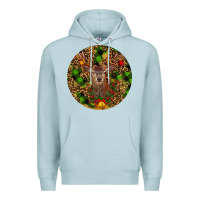 Blue Mist Christmas Reindeer Premium Hoodie - RanaPortraitStore