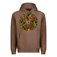 Chestnut Christmas Reindeer Premium Hoodie - RanaPortraitStore