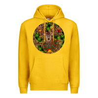 Lemon Christmas Reindeer Premium Hoodie - RanaPortraitStore