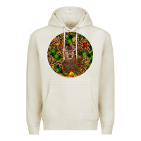 Oatmeal Heather Christmas Reindeer Premium Hoodie - RanaPortraitStore