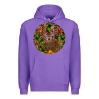 Purple Christmas Reindeer Premium Hoodie - RanaPortraitStore