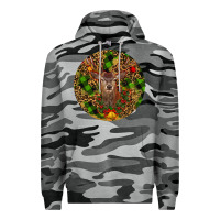 Slate Camo Christmas Reindeer Premium Hoodie - RanaPortraitStore