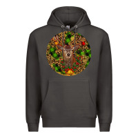Smoke Christmas Reindeer Premium Hoodie - RanaPortraitStore