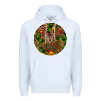 White Christmas Reindeer Premium Hoodie - RanaPortraitStore