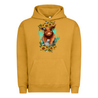 Pigment Peanut Butter baby cow in a bucket Urban Hoodie - RanaPortraitStore