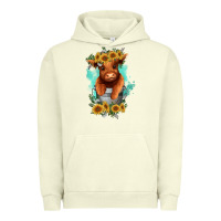Pigment Pistachio baby cow in a bucket Urban Hoodie - RanaPortraitStore