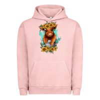 Pigment Salmon baby cow in a bucket Urban Hoodie - RanaPortraitStore