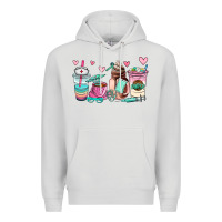 Dove Grey nurse  coffee cup Premium Hoodie - AdoDesignShop