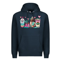 Navy nurse  coffee cup Premium Hoodie - AdoDesignShop