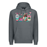 Rock nurse  coffee cup Premium Hoodie - AdoDesignShop
