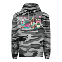 Slate Camo nurse  coffee cup Premium Hoodie - AdoDesignShop