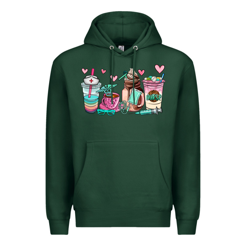 Nurse  Coffee Cup Premium Hoodie by AdoDesignShop | Teevron