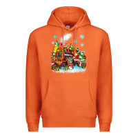 Carrot christmas santa and friends train Premium Hoodie - Zillion Design Studio