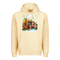 Pina Colada christmas santa and friends train Premium Hoodie - Zillion Design Studio