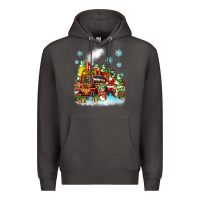 Smoke christmas santa and friends train Premium Hoodie - Zillion Design Studio