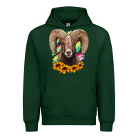 Forest Green bighorn sheep Urban Hoodie - RanaPortraitStore