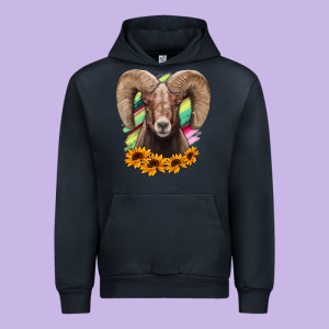 Bighorn Sheep Urban Hoodie Designed By Ranaportraitstore