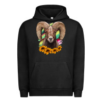 Pigment Black bighorn sheep Urban Hoodie - RanaPortraitStore