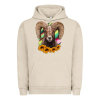 Pigment French Oak bighorn sheep Urban Hoodie - RanaPortraitStore