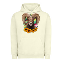 Pigment Pistachio bighorn sheep Urban Hoodie - RanaPortraitStore