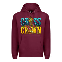 Burgundy the cross before the crown Premium Hoodie - texasbilliewilder