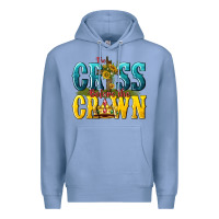 Colony Blue the cross before the crown Premium Hoodie - texasbilliewilder