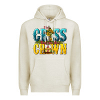 Oatmeal Heather the cross before the crown Premium Hoodie - texasbilliewilder