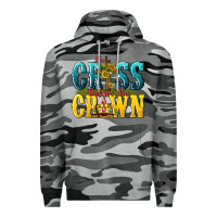 Slate Camo the cross before the crown Premium Hoodie - texasbilliewilder
