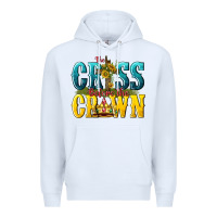 White the cross before the crown Premium Hoodie - texasbilliewilder
