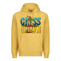 Antique Gold the cross before the crown Premium Hoodie - texasbilliewilder